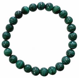 Bracelet Malachite A perles 8mm