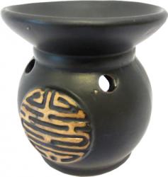 Bruleur rond noir signe chinois 8cm