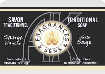 Savon fragrances & sens sauge blanche 100g