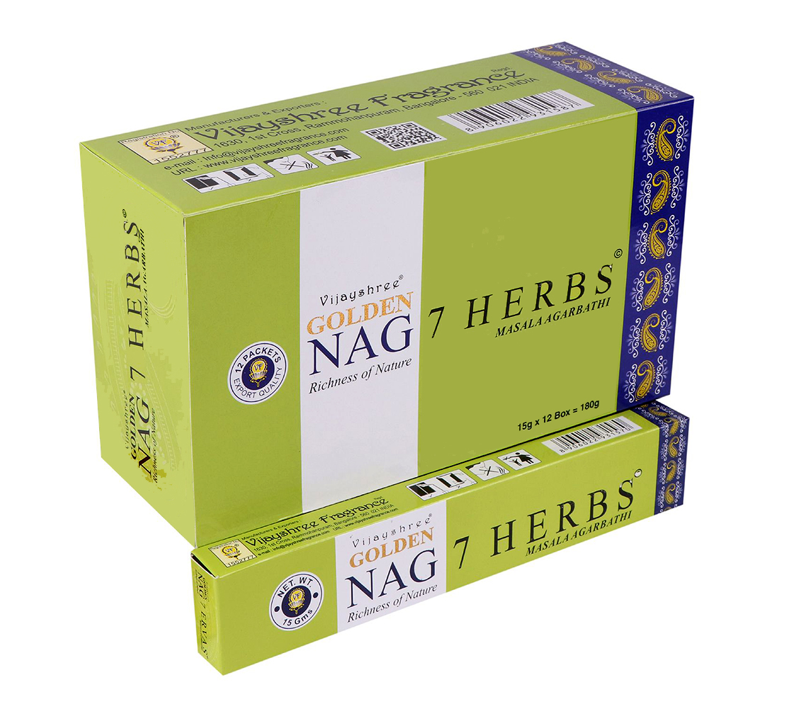 Vijayshree incense Golden Nag 7 Herbs 15g
