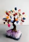 Tree of Life Colorful Stones on Druse