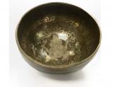 Tibetan singing bowl with engravings - Ganesh - 14cm