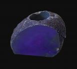 Purple Agate stone candle holder