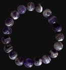 Tapered Amethyst A 10mm pearls bracelet