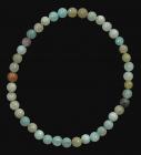 4mm pearls multicolor Amazonite A bracelet