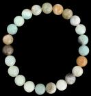 Bracciale con perline di Amazzonite multicolore 8mm