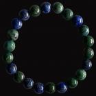 Bracelet Azurite & Malachite perles 8mm