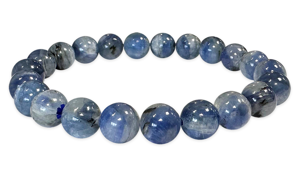 Blue Kyanite AA 7-8mm pearls Bracelet