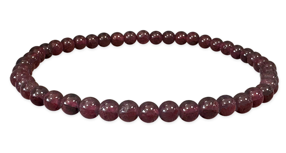 Red Garnet A 4mm pearls bracelet