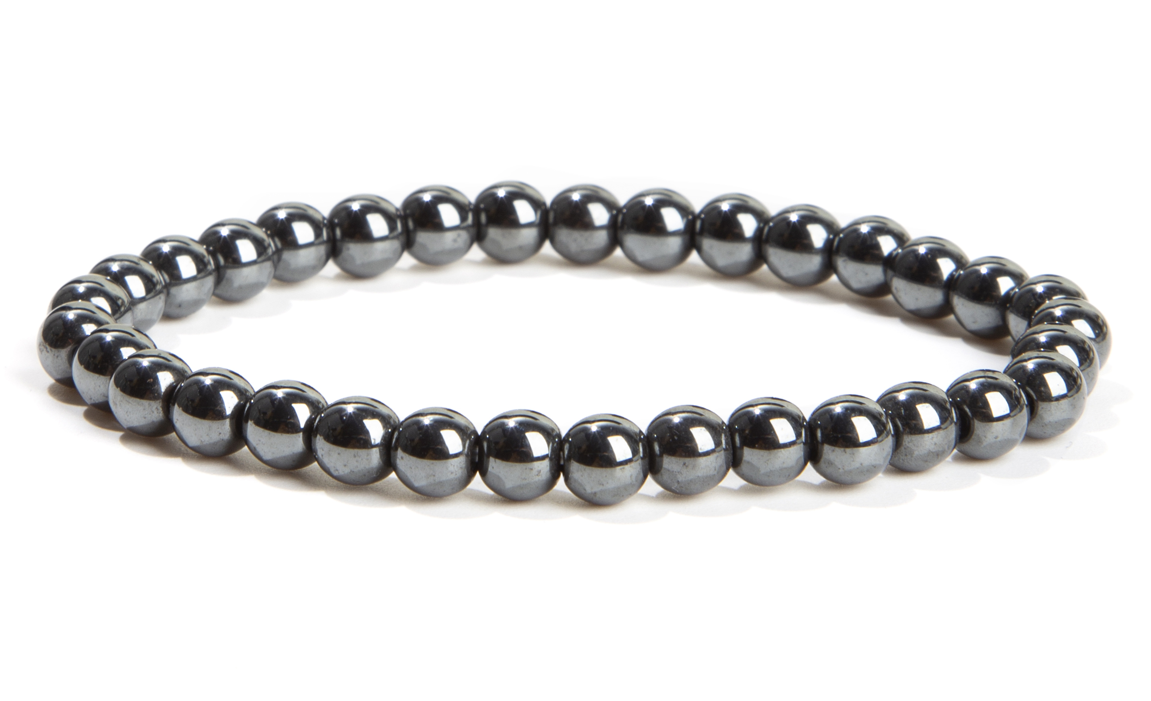 Hematite 6mm pearls bracelet