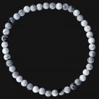 Howlite A 4mm pearls bracelet