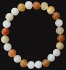 Jade multicolor 8mm pearls bracelet