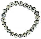 Dalmatian Jasper 8mm pearls bracelet