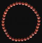 4mm pearls Red Jasper bracelet