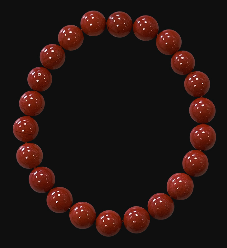 8mm pearls Red Jasper A bracelet