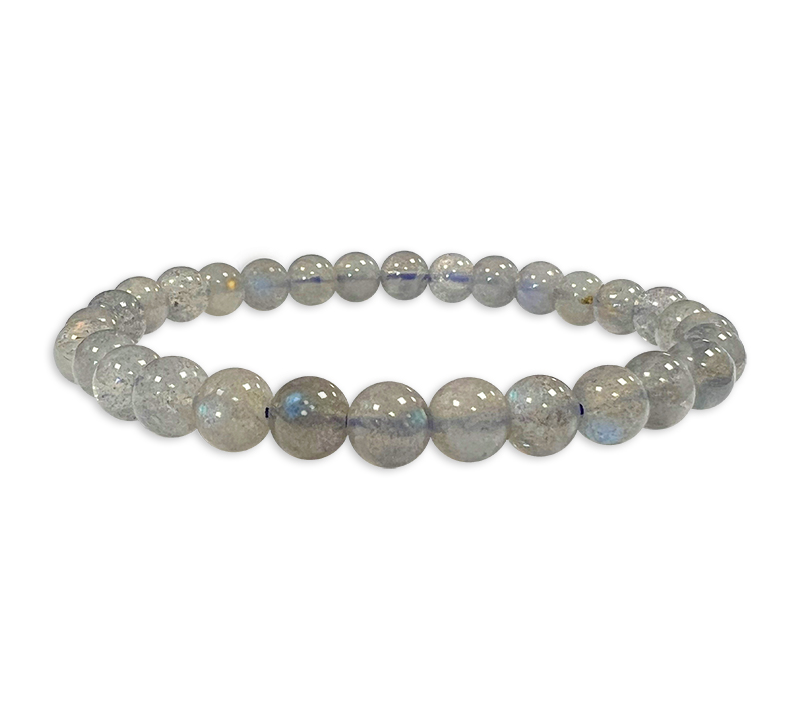 AA grade Labradorite 6mm pearls bracelet