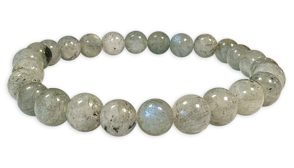 Labradorite 6mm pearls bracelet