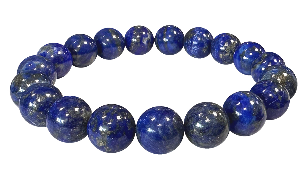 Lapis Lazuli 10mm A pearls bracelet