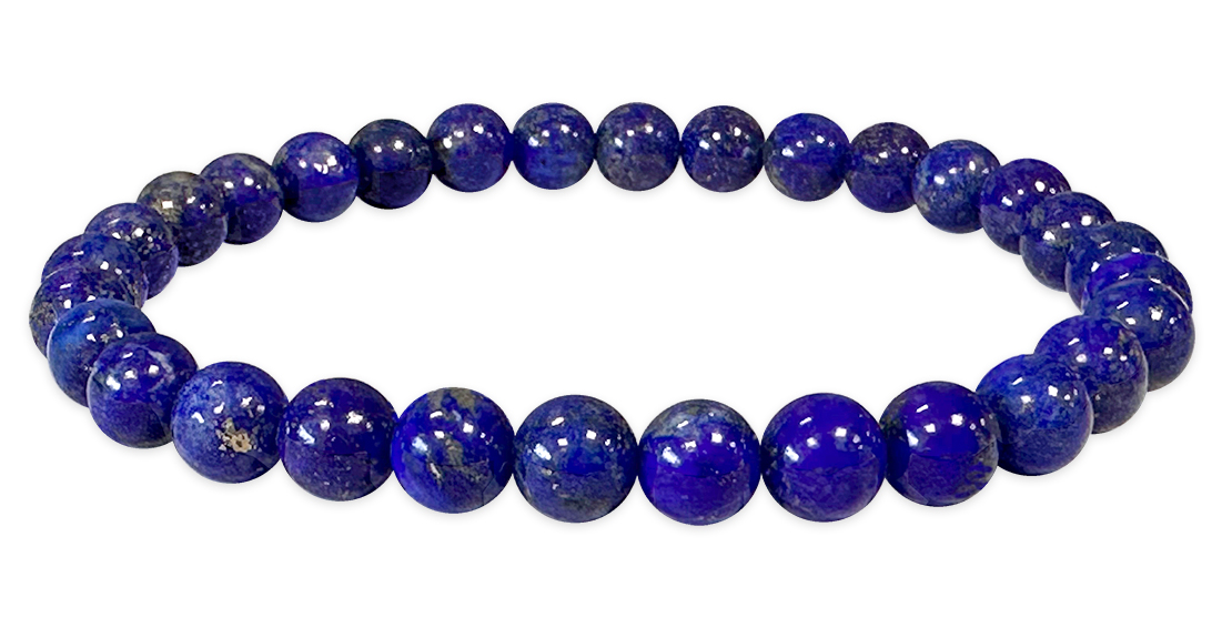 Bracelet Lapis Lazuli AAA perles 5-6mm