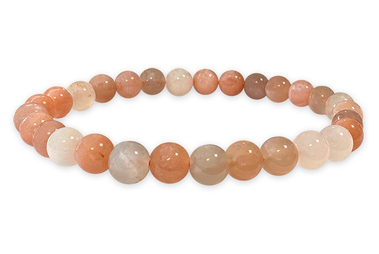 multicolor Moon stone  AA bracelet 6mm pearls 