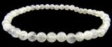 Bracelet pierre de lune blanche A perles 4mm