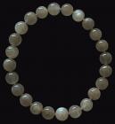 Bracelet pierre de lune grise A perles 8mm