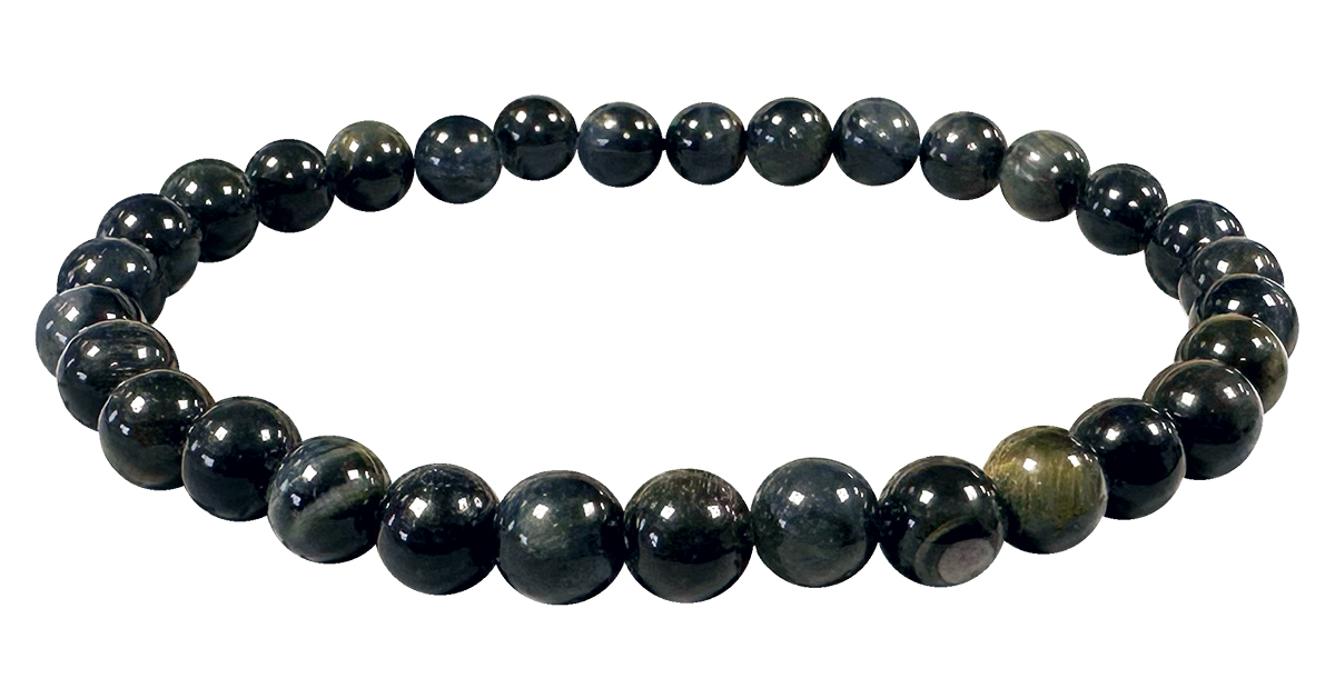 Falcon's eye grade AA 6mm pearls bracelet
