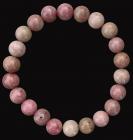 Australian Rhodonite bracelet 8mm pearls 