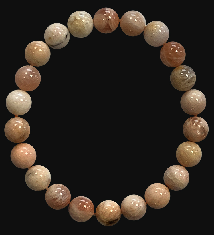 8mm Sunstones pearls bracelet