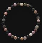 A grade multicolor Turmaline 5mm pearls bracelet