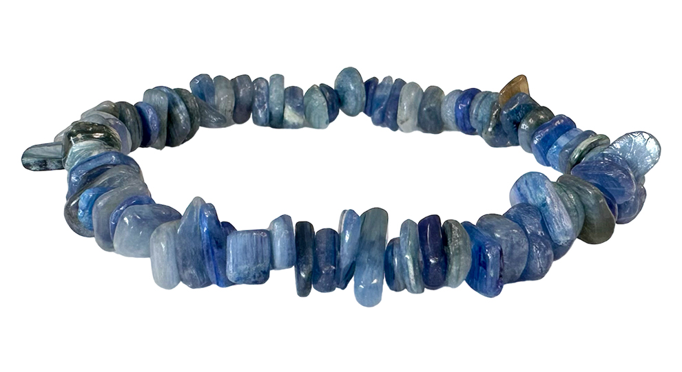 Blue Kyanite AA chips bracelet 18cm