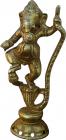 Ganesha dancing on a cobra brass 13cm