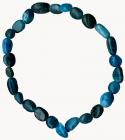 Blue Apatite tumbled stones bracelet