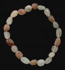 Multicolor Moon stone AA tumbled stones bracelet