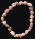 Bracciale di Opale rosa pietre rotolate