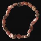 Argentina Rhodochrosite tumbled stones bracelet