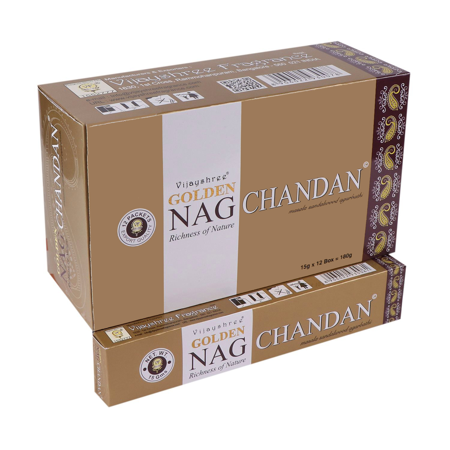 Golden Nag Chandan Vijayshree incense 15g