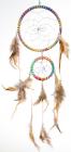 Colored dreamcatcher with beads 11cm x6