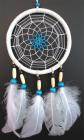 Dream catcher with goose feathers 14cm x3