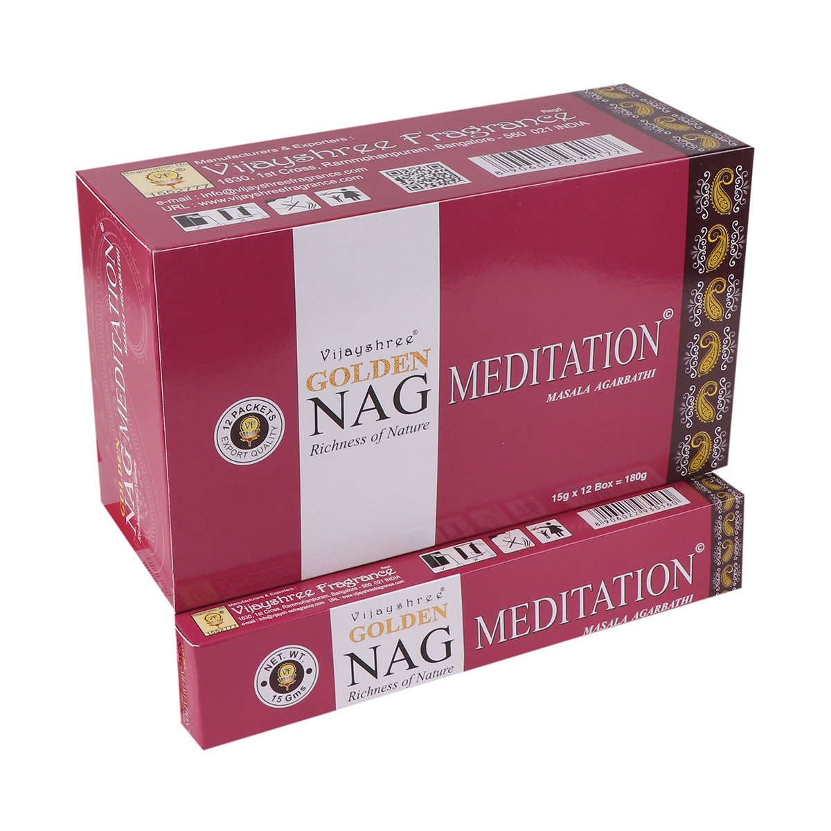 Golden Nag Meditation Vijayshree incense 15g