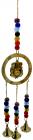 Carillon cuivre Ganesh perles & cloches 34cm