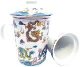 Mug Théière porcelaine avec dragon coloré