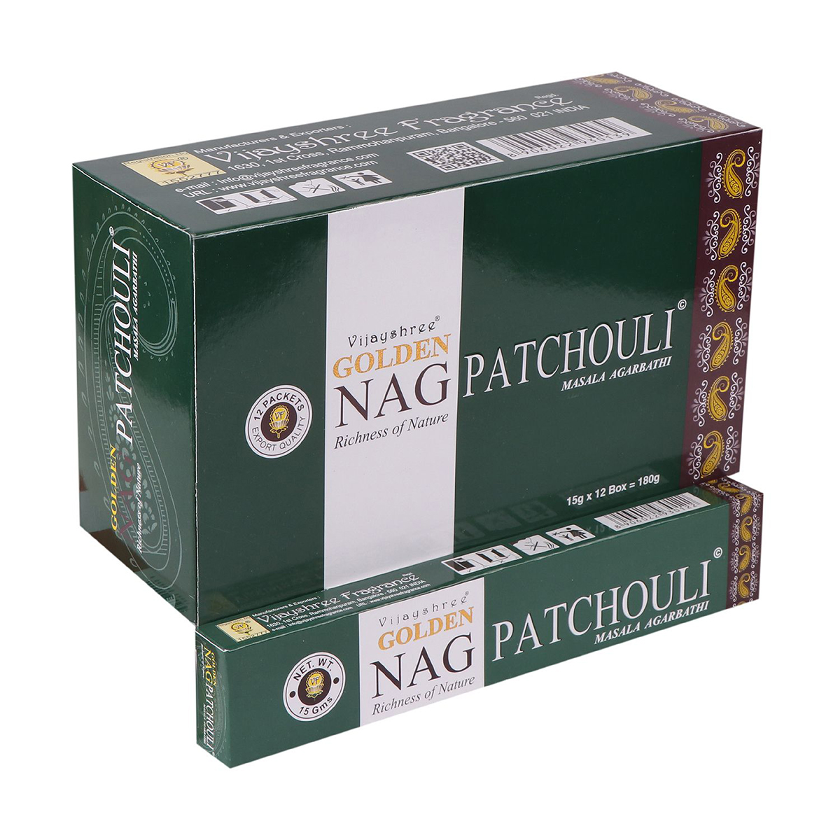 Golden Nag patchouli vijayshree incense 15g