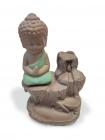 Incense holder backflow ceramic Buddha 11cm
