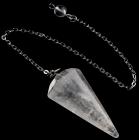 Conical pendulum in Rock Crystal 6 faces