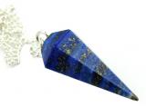 Pendolo conico di Lapis Lazuli 6 facce