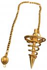 Golden metal spiral pendulum 4cm