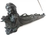Black elfe & butterfly incense holder 24cm