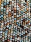 Amazonite multicolore perles 10mm sur fil 40cm