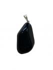 Black Obsidian A tumbled stone Pendant